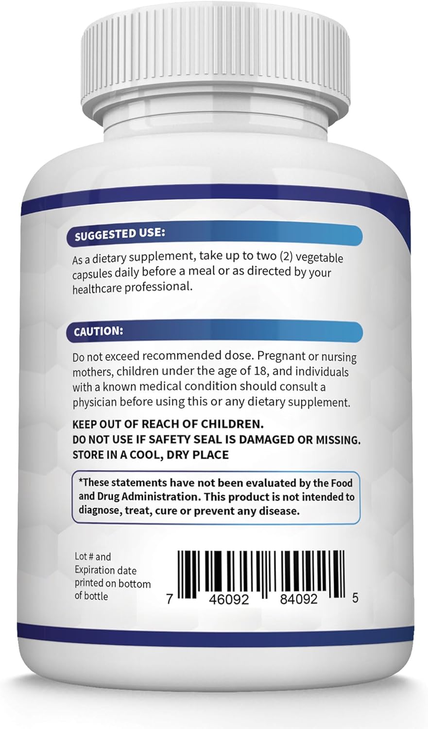 Unlock Your Body's Potential with Toplux Magnesium Complex - 8 Powerful Forms of Magnesium for Enhanced Absorption, Muscle Recovery, and Bone Support - 90 Vegan Capsules