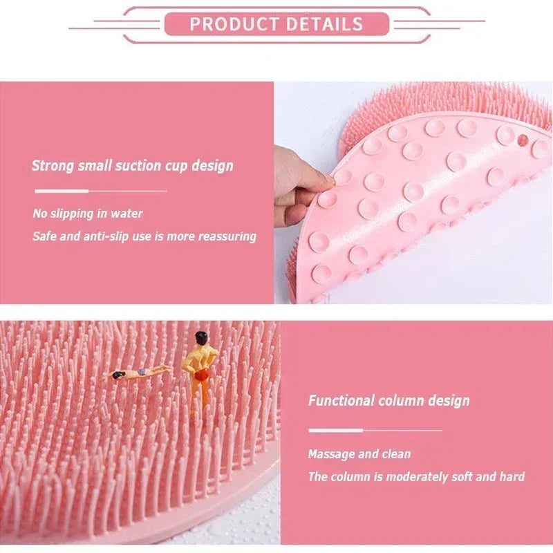 Revitalize Your Bath Experience with the Ultimate Silicone Foot Massage Brush - Non-Slip Suction Cup Design for Effortless Cleaning and Relaxation