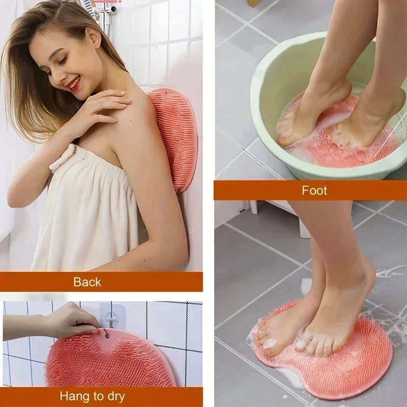 Revitalize Your Bath Experience with the Ultimate Silicone Foot Massage Brush - Non-Slip Suction Cup Design for Effortless Cleaning and Relaxation