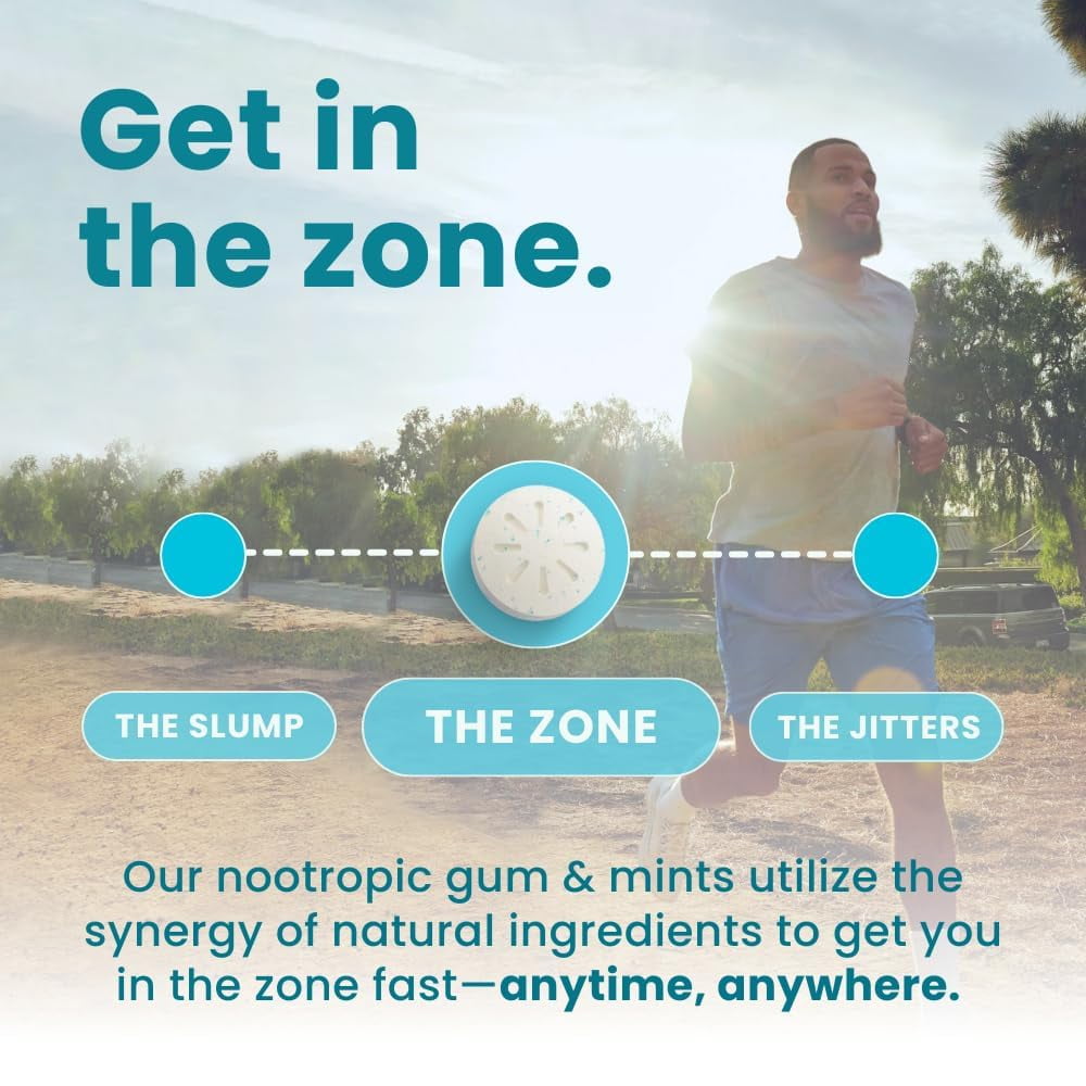 Energize Your Day with Neuro Peppermint Energy & Focus Gum – 90 Count of Caffeine-Infused Clarity!