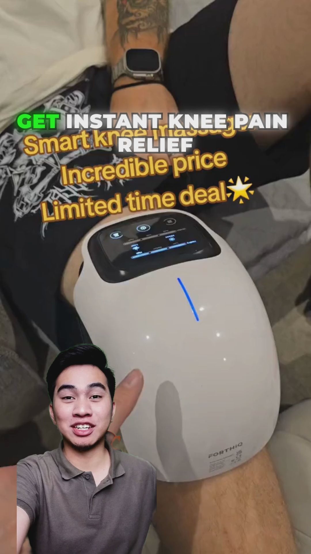 Cordless Infrared Knee Massager